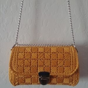 Handmade Bargello Mini Shoulder Bag